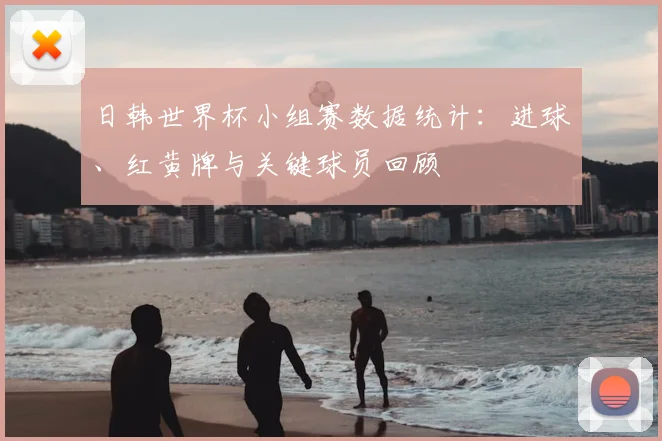 日韩世界杯小组赛数据统计：进球、红黄牌与关键球员回顾